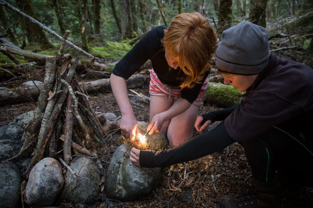 Dave Fenton-8769 bush craft, fire lighting, survival skills, adventure southland ltd, fiordland, southland, outdoor education