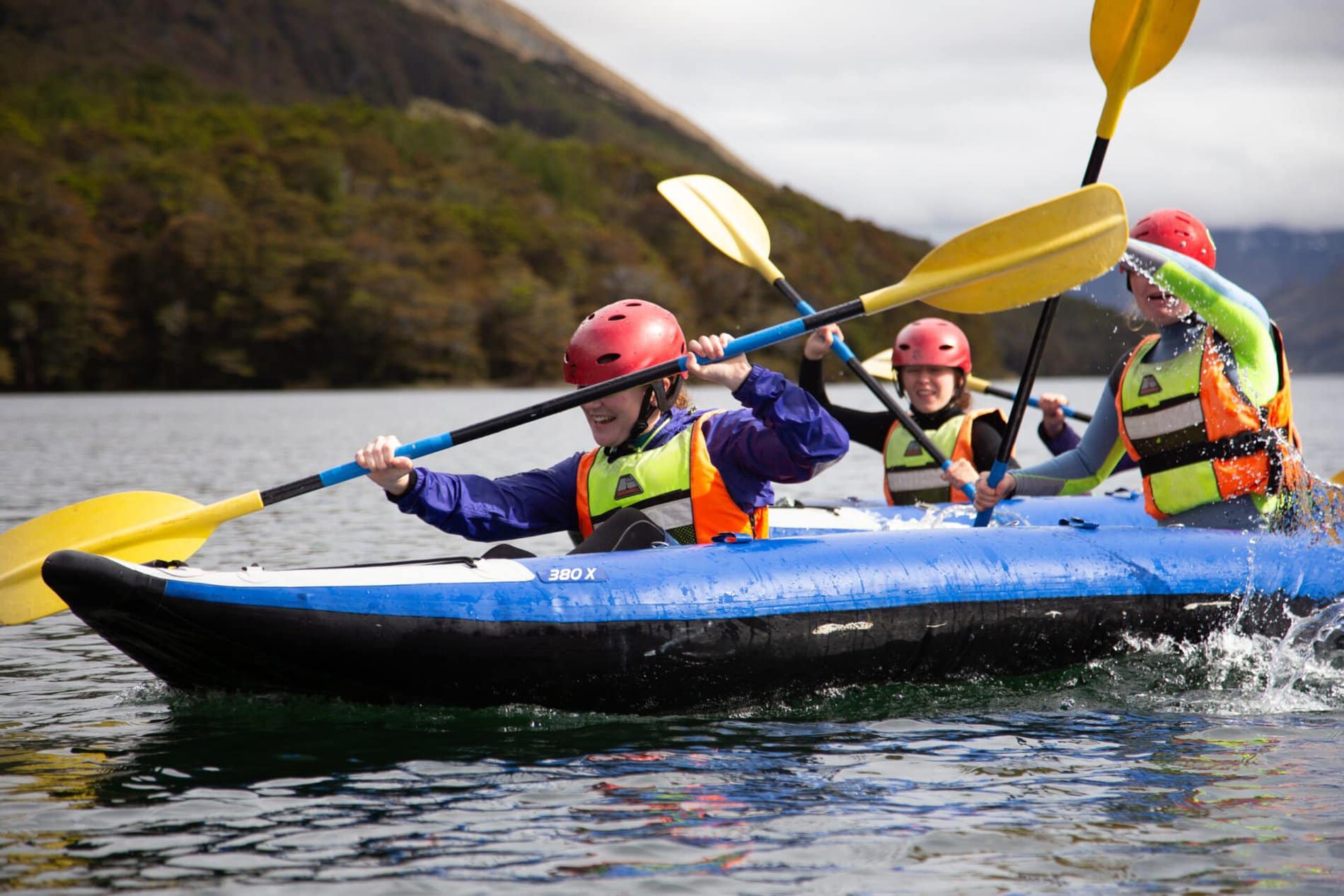 strive, adventure southland, young women, young women in the outdoors, things to do for young women, things to do for girls. girls in the outdoors, kayaking, climbing, abseiling, fun things to do, build confidence, build skills, skill building, building relationships, adventure activities