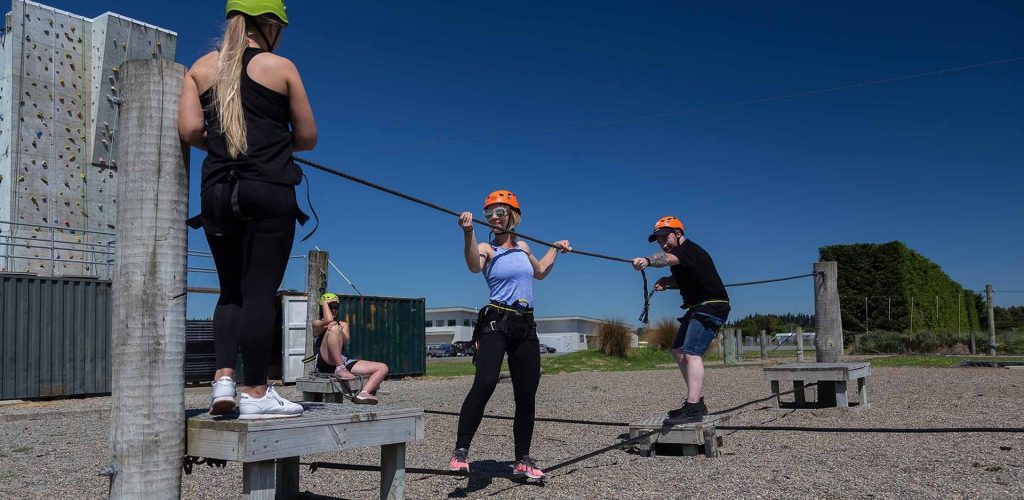6 team building, low ropes, adventure based learning, corporate team building, workplace culture, working together, improve communication, work function, work do