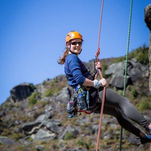 justine adventure southland, outdoor instructor, abseiling, rappelling, things to do near me, things to do in invercargill, things to do in southland, rock climbing